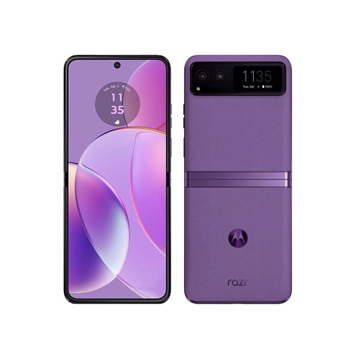 Motorola Razr 40 5G – Summer Lilac, 256GB + 8GB, Dual SIM - Pristine Refurbished Motorola