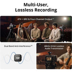 DJI Mic 3 Transmitter, Wireless Mini Microphone for iPhone/Camera/Android, Lightweight & Intuitive, Lavalier Microphone, 32-bit Float, Integrated Timecode, Vlog, Interview, Streaming DJI