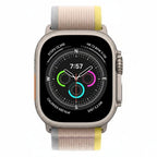 Apple Watch Ultra Titanium 49mm GPS + Cellular Yellow Beige Trail Loop Band SM With 100% Battery - Pristine - Refurbished APPLE