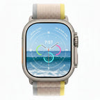 Apple Watch Ultra Titanium 49mm GPS + Cellular Yellow Beige Trail Loop Band SM With 100% Battery - Pristine - Refurbished (Copy) APPLE