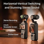 DJI Osmo Pocket 3 Creator Combo - 4K Vlogging Camera - 3-Axis Stabilization, Mic Included DJI