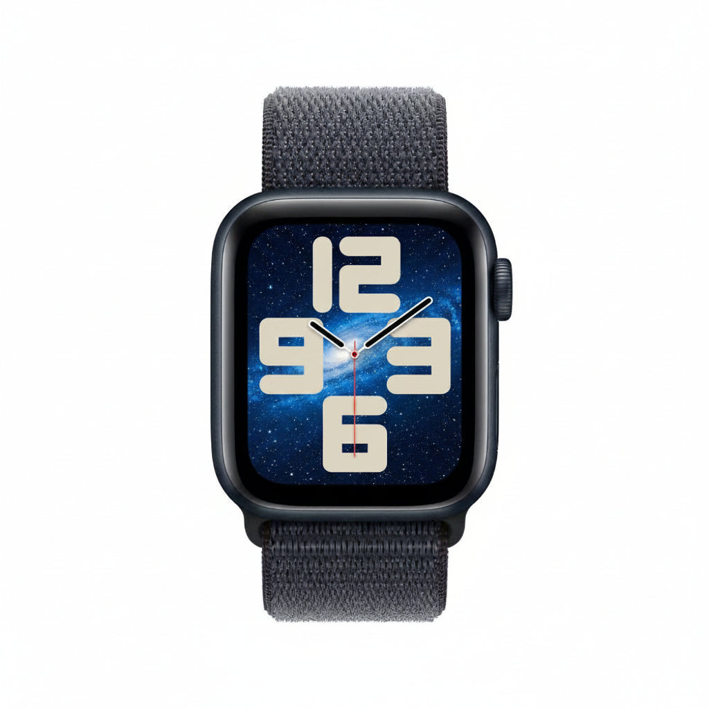 Apple Watch SE 2 40mm Midnight Aluminium Case GPS + Cellular with Ink Sport Loop Band  With 100% Battery - Pristine - Refurbished APPLE