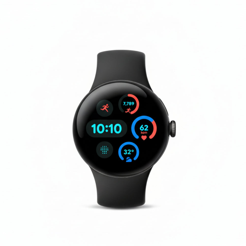 Google Pixel Watch 3 41 mm LTE -  Matte Black Case - Obsidian Band, Champagne Gold Case - Hazel Band, Silver Case - Rose Quartz Band Google