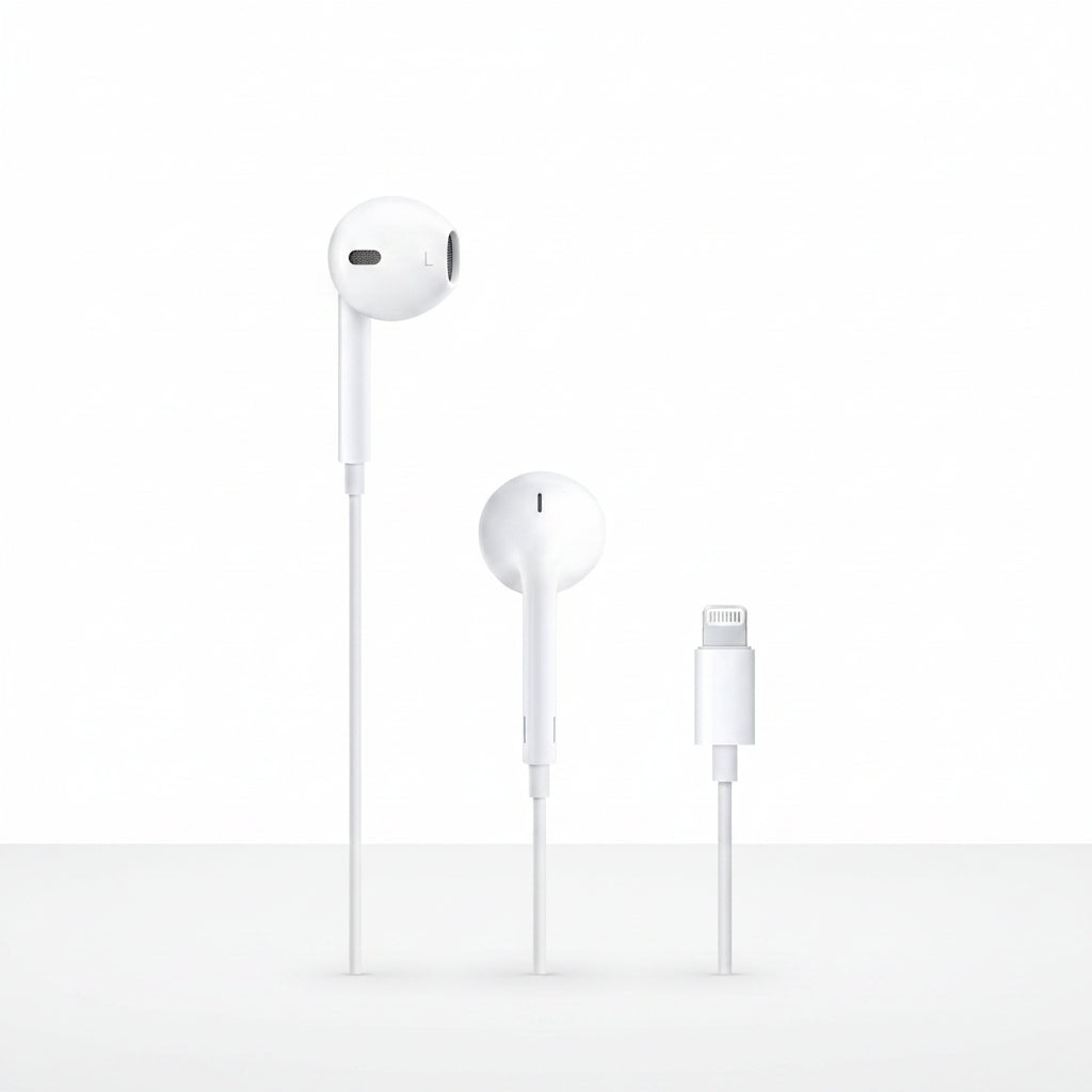Apple EarPods with Lightning Connector - White - Wired In-Ear Headphones - Good - Refurbished Apple