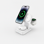 Sprout Qi2 Magnetic 3-in-1 Wireless Charger - White - Fast Charging Stand for iPhone, Apple Watch - AirPods - Good - Refurbished (Copy) SPROUT