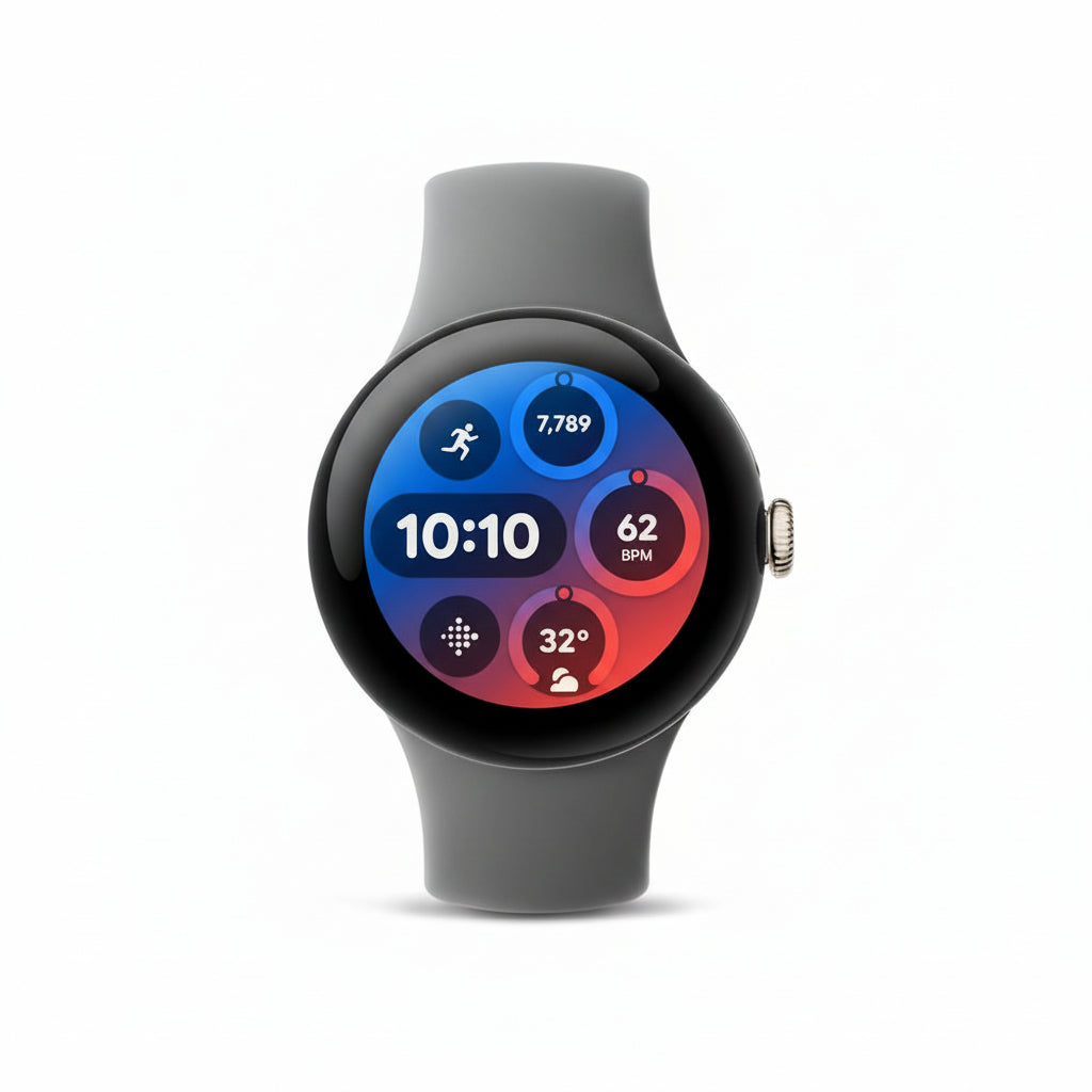 Google Pixel Watch 3 41 mm LTE -  Matte Black Case - Obsidian Band, Champagne Gold Case - Hazel Band, Silver Case - Rose Quartz Band Google