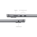 Apple MacBook Air 15-Inch Laptop - M3, 16GB RAM, 256GB SSD, Gray - Excellent Refurbished Apple