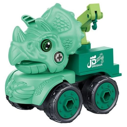Dinosaur Take Apart Toy Set - Educational Jurassic Construction Toys with Drill for Kids - Puzzle Disassembly, Dinosaur Car Series