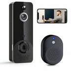 M8 Smart Wireless Video Doorbell – 720P HD, WiFi Remote Monitoring, PIR Motion Detection, Two-Way Audio, Night Vision – Aiwit App – Black Tristar Online