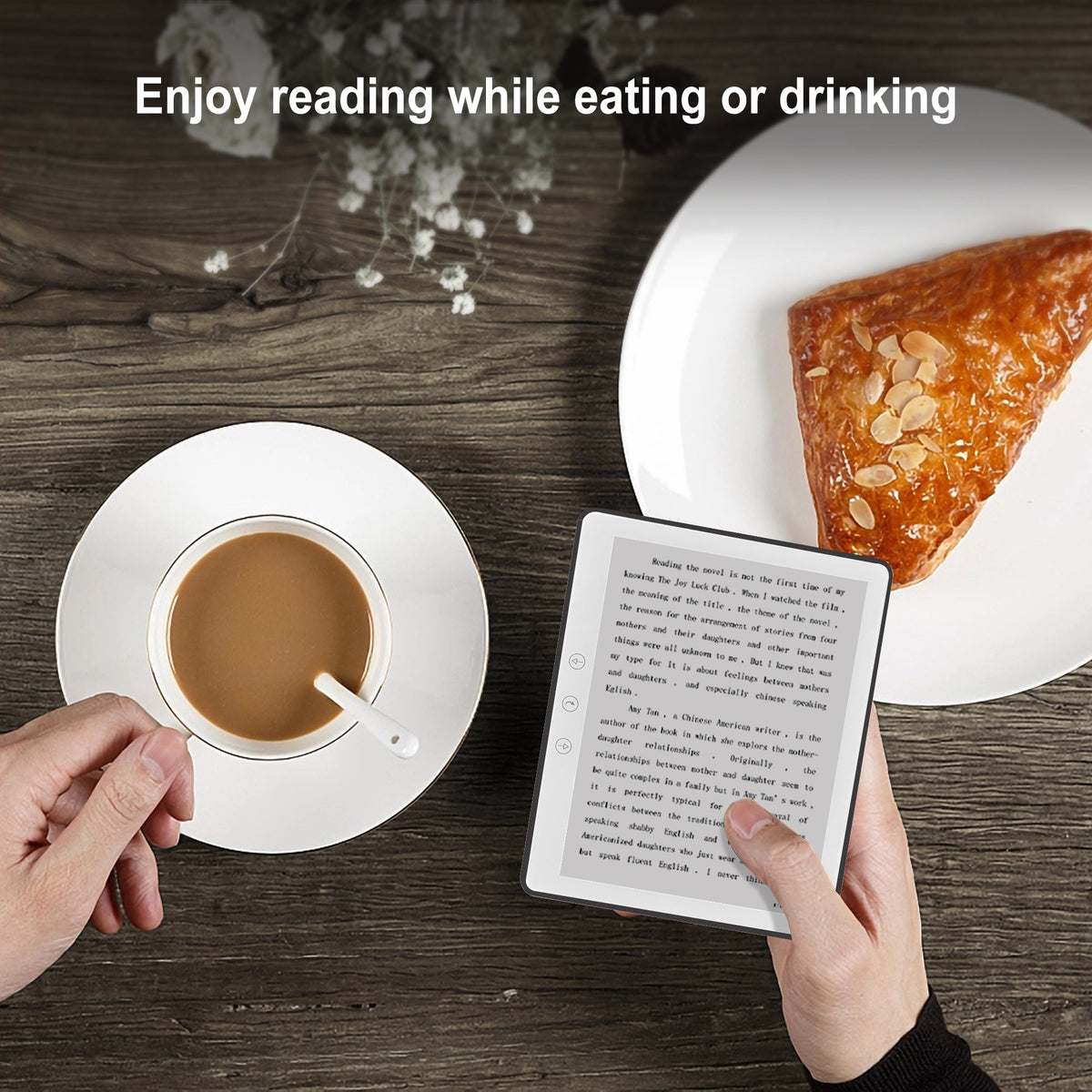 Trion Nex Ebook-Reader - 6" E-Ink Touchscreen, Quad-Core, 32GB Storage, Android 8.1 - Black - Pristine  - Refurbished Trion
