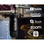 Logitech Blue Yeticaster – Complete Blue Yeti Mic Kit for Streaming & Recording, Black (Copy) Logitech