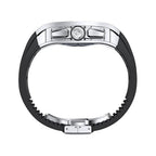 Trion Luxury Carbon Fiber Protective Case and Modification Kit Compatible with Apple Watch Series 8 (45mm) - Silver
