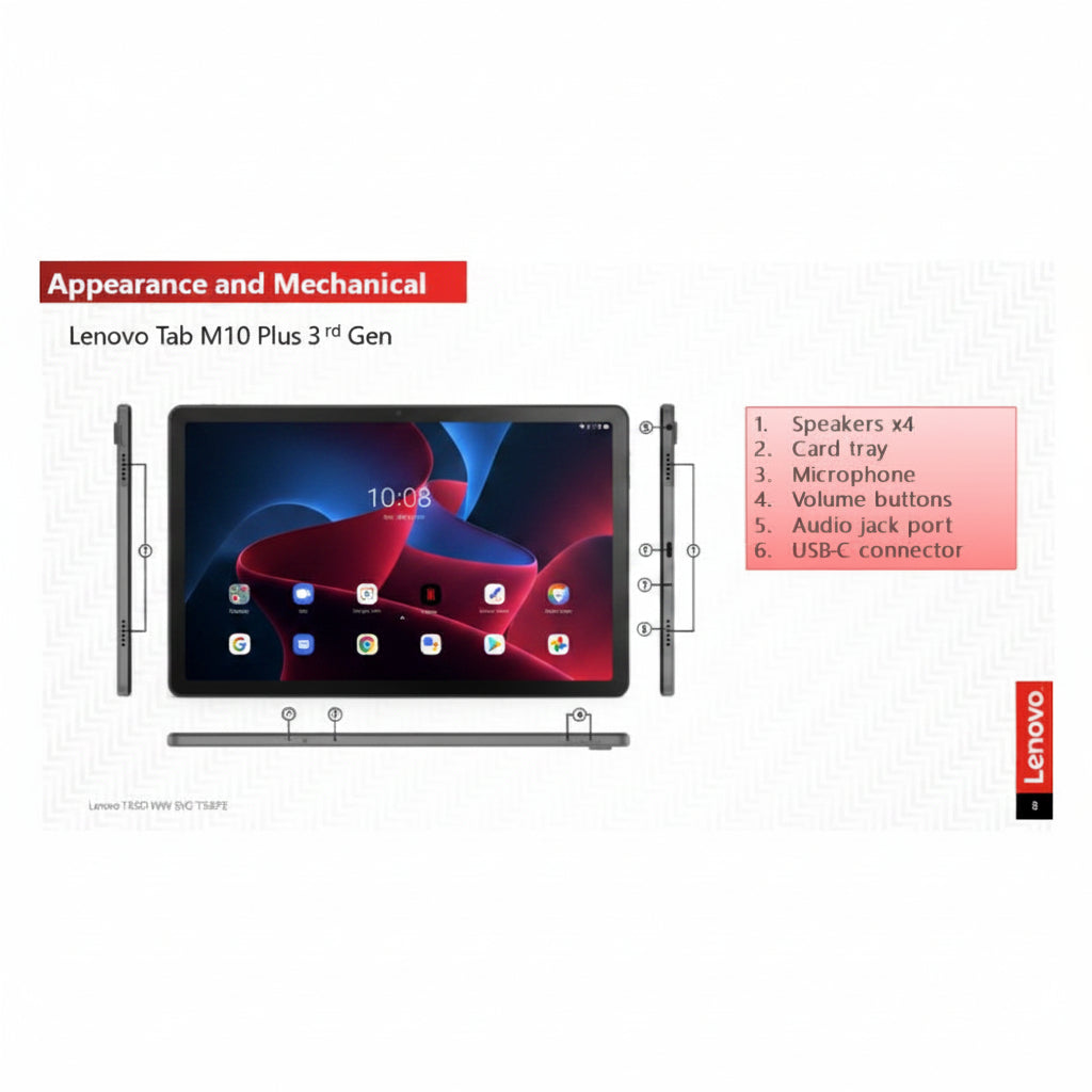 Lenovo Tab TB125FU 128GB Android Tablet - Acceptable Refurbished LENOVO