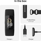 Fitbit Charge 6 Fitness Tracker - 1GB - Telstra - Black - Pristine - Refurbished