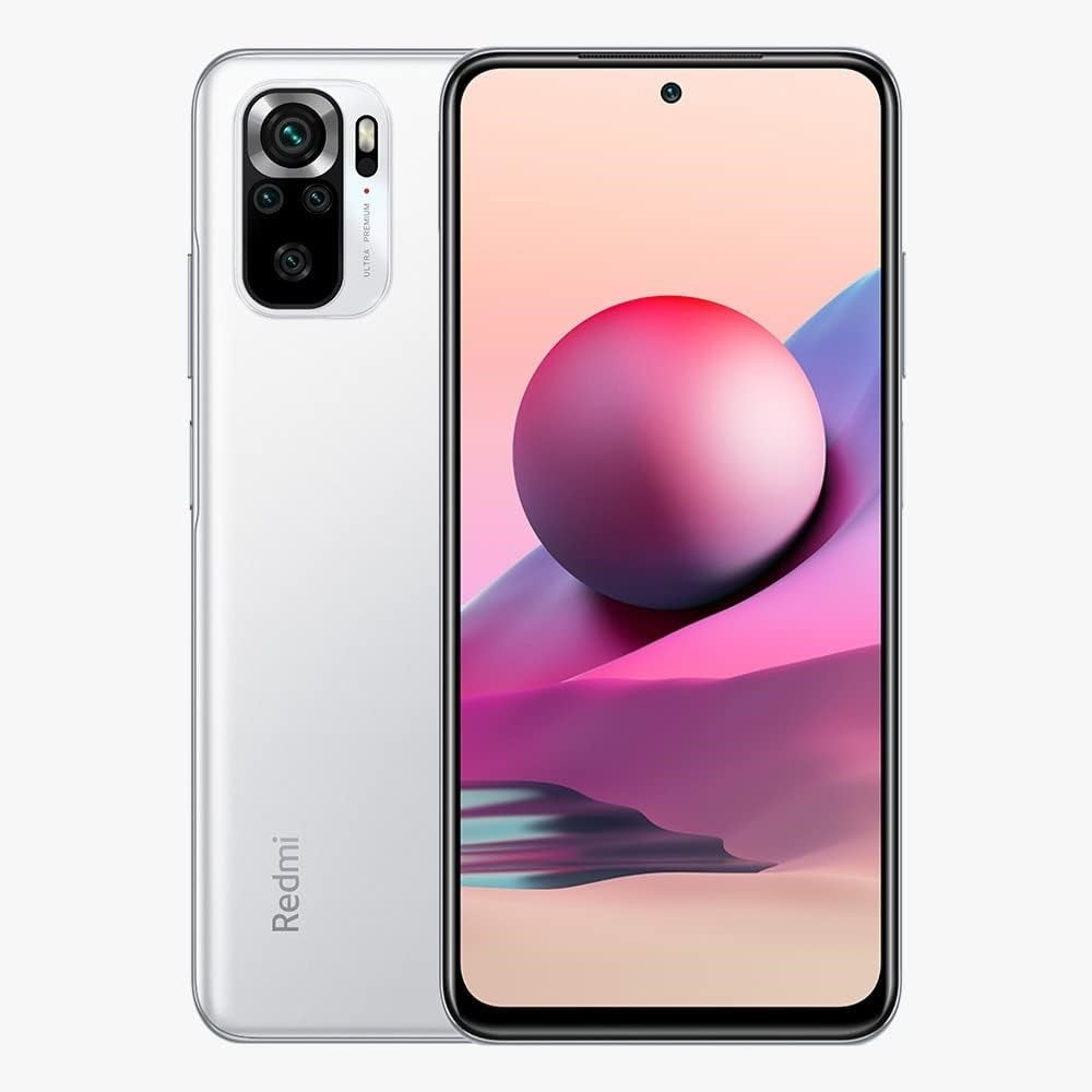 Xiaomi Redmi Note 10S 4G Smartphone (6GB/128GB, Pebble White) - Brand New