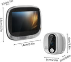 WiFi Door Viewer Smart Doorbell Camera Wireless HD Video Door Phone with Motion Detection & Two-Way Audio (X001D18N9Z)