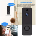 Smart WiFi Video Doorbell - Motion Sensor - Two-Way Audio - Remote Phone Access - Home Security Camera Tristar Online