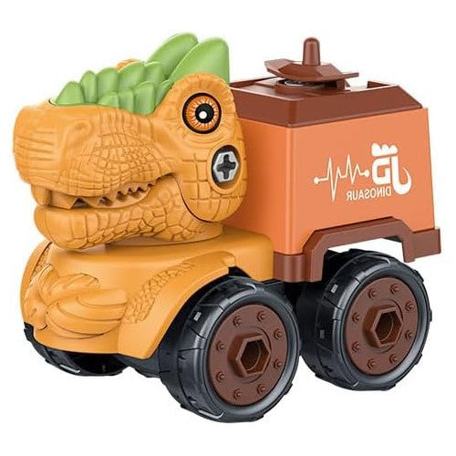 Dinosaur Take Apart Toy Set - Educational Jurassic Construction Toys with Drill for Kids - Puzzle Disassembly, Dinosaur Car Series