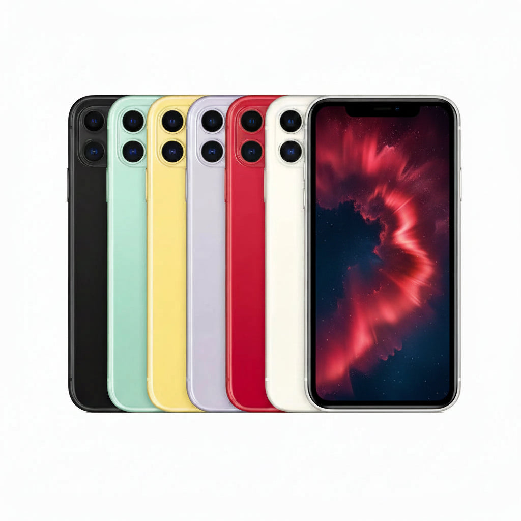 Apple iPhone 11 Smartphone - 64GB, 128GB, 256GB - Purple, Yellow, Green, Black, White,(PRODUCT)RED - Acceptable - Refurbished Apple