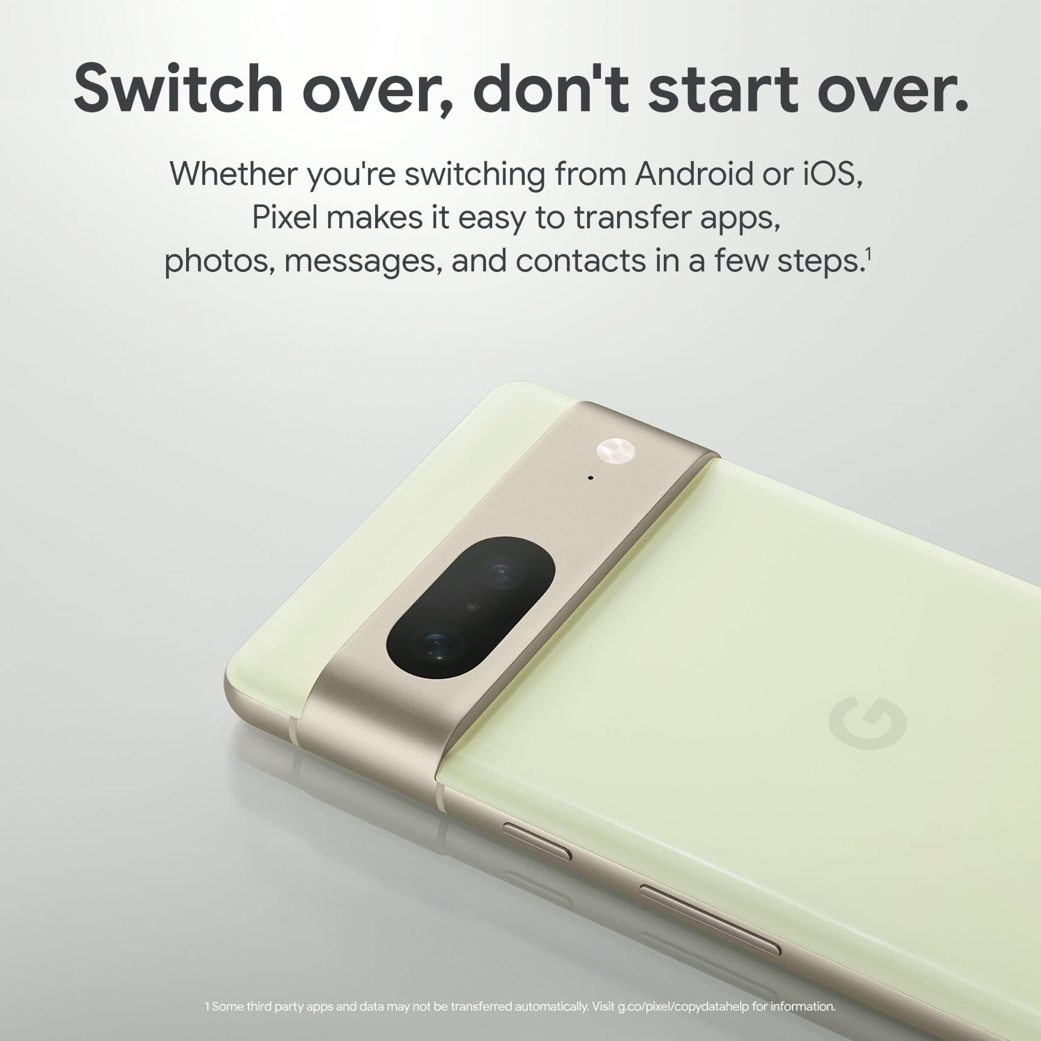 Google Pixel 7 5G Smartphone (8GB/128GB, Lemongrass) - Brand