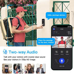 Smart WiFi Video Doorbell - Motion Sensor - Two-Way Audio - Remote Phone Access - Home Security Camera Tristar Online