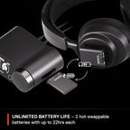 SteelSeries Arctis Nova Pro Wireless + Bluetooth - PC, PlayStation & Switch - Active Noise Cancellation, Dual 36+ Hour Battery, AI Noise-Cancelling ClearCast Gen 2 Mic