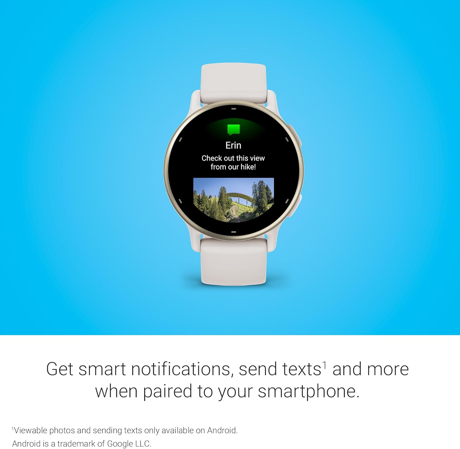 Garmin Vivoactive 5 Smartwatch – Ivory with Cream Gold Bezel Garmin