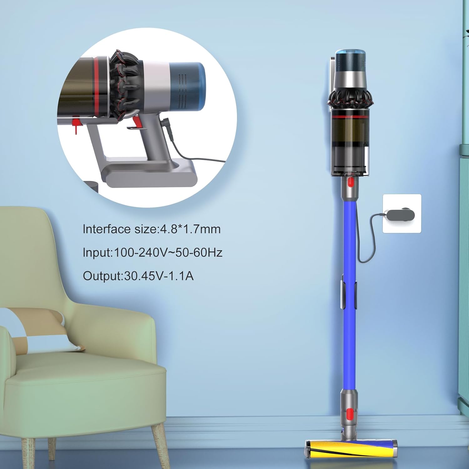 Dyson Charger for - V10, V11, V12, V15 - AU Plug
