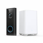 Eufy Video Doorbell Battery with Home Base Mini Repeater White & Black