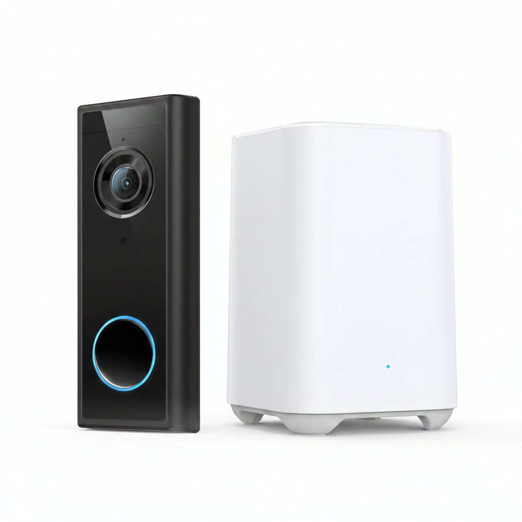 Eufy Video Doorbell Battery with Home Base Mini Repeater White & Black (Copy) eufy