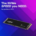 Crucial P3 1TB PCIe 3.0 NVMe M.2 2280 Internal SSD