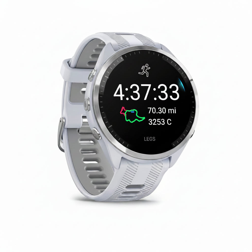 Garmin Forerunner 965 GPS Running Smartwatch - Black/Grey, Whitestone, Amp Yellow - Good - Refurbished (Copy) Garmin
