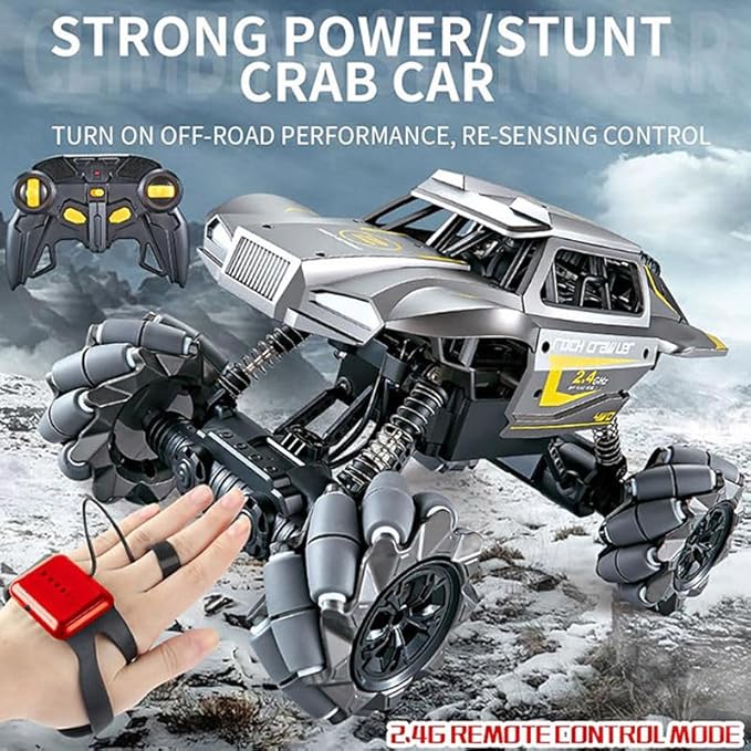 High-Speed Rampage Remote Control Car Toy for Kids - 1:16 Scale with Four-Way Gesture Remote Control High-Quality 2.4G Electric Radio Control Off-Road Vehicle Tristar