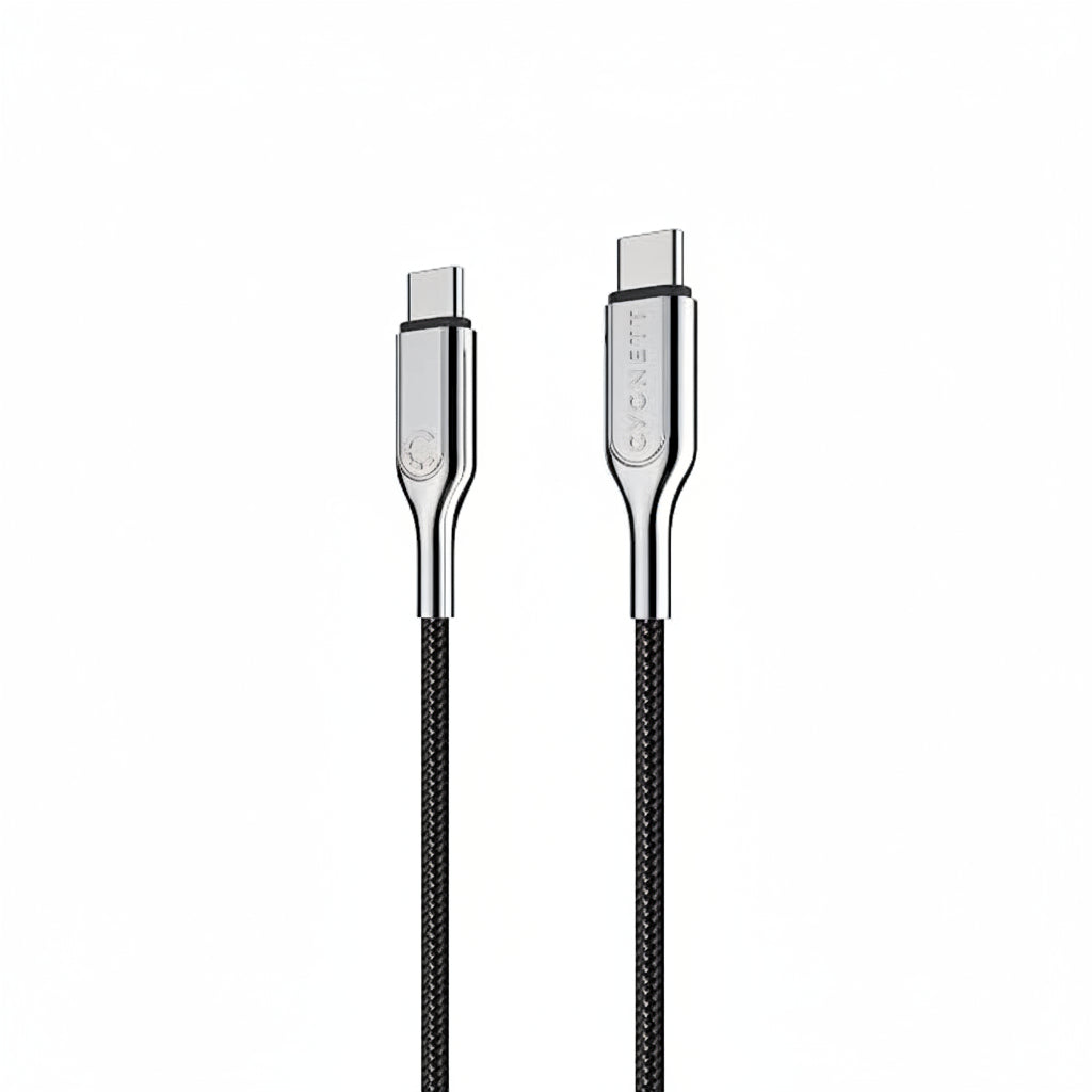 Cygnett USB-C to USB-C Cable Armoured Black- Pristine- Refurbished Cygnett