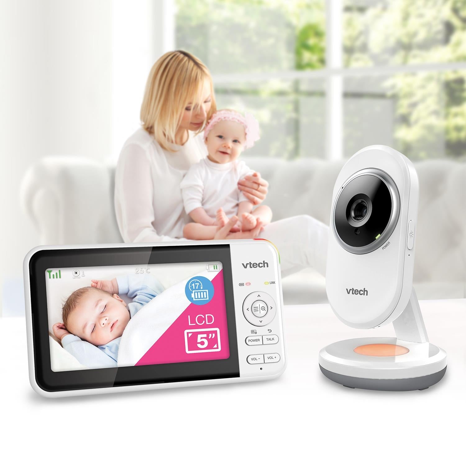 Vtech BM5250N 5" Full Colour Video & Audio Baby Monitor (Copy) Vtech