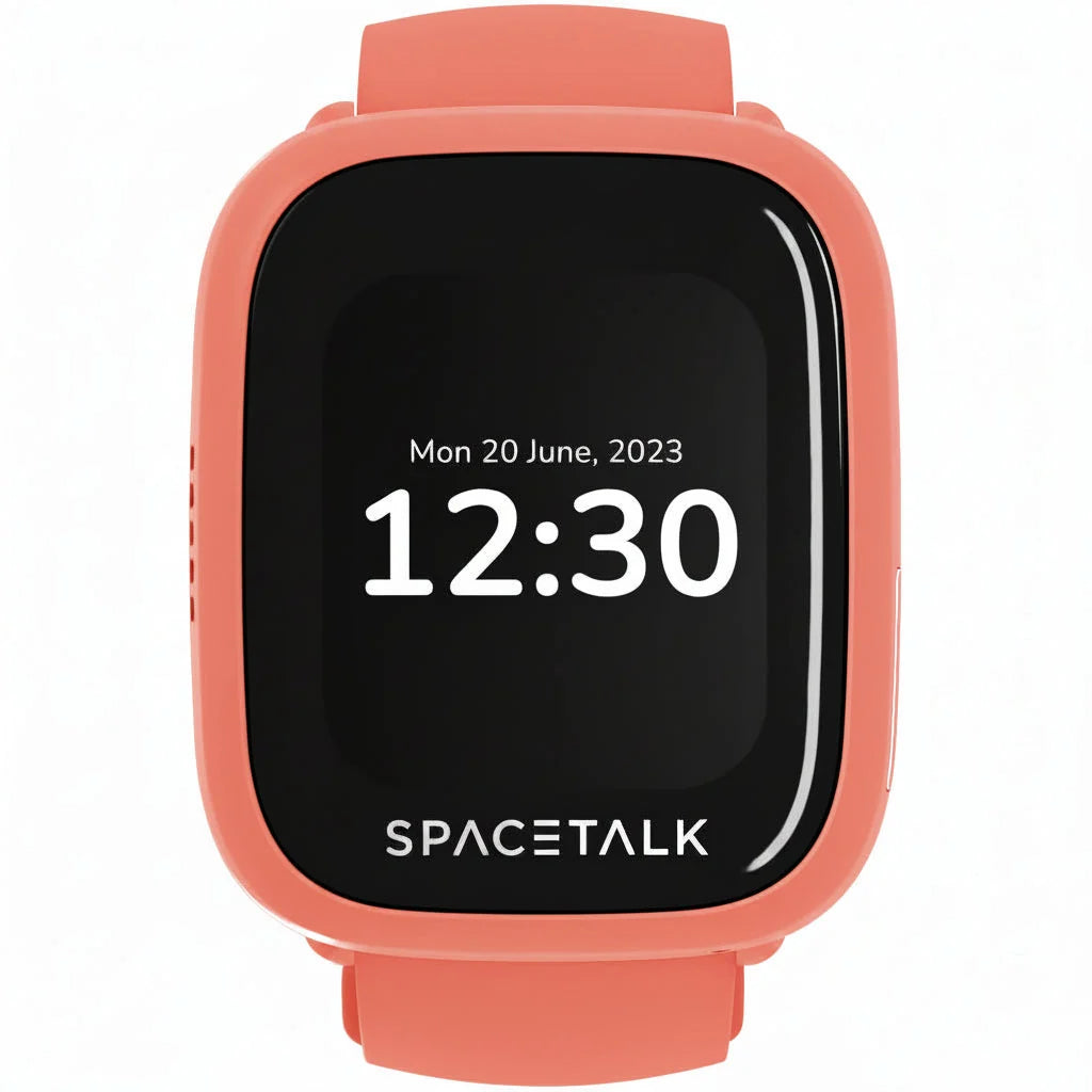 SPACETALK Adventurer 4G Smartwatch for Kids - GPS Tracker, SOS, Parental Controls - Coral - Excellent - Refurbished SPACETALK