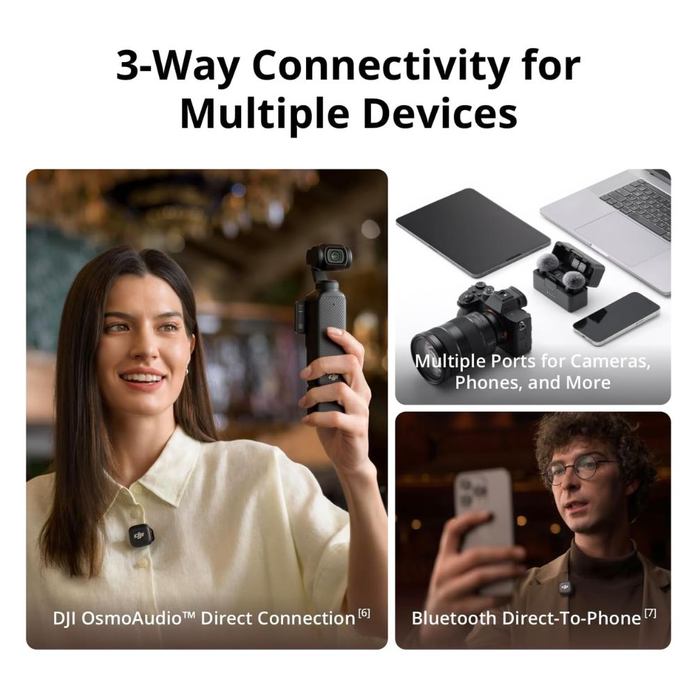 DJI Mic 3 (1 TX + 1 RX) Wireless Video Microphones DJI