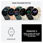 Garmin vivoactive 6 GPS Smartwatch – Pebble Grey with Slate Band Garmin