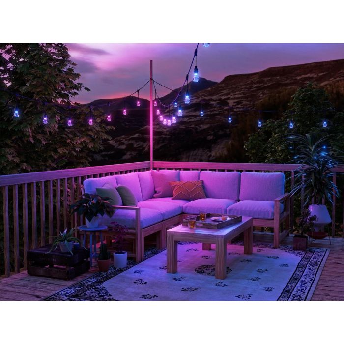 Nanoleaf Matter Smart Multicolour Outdoor String Light Smarter Kit (15m) - Pristine Refurbished Nanoleaf