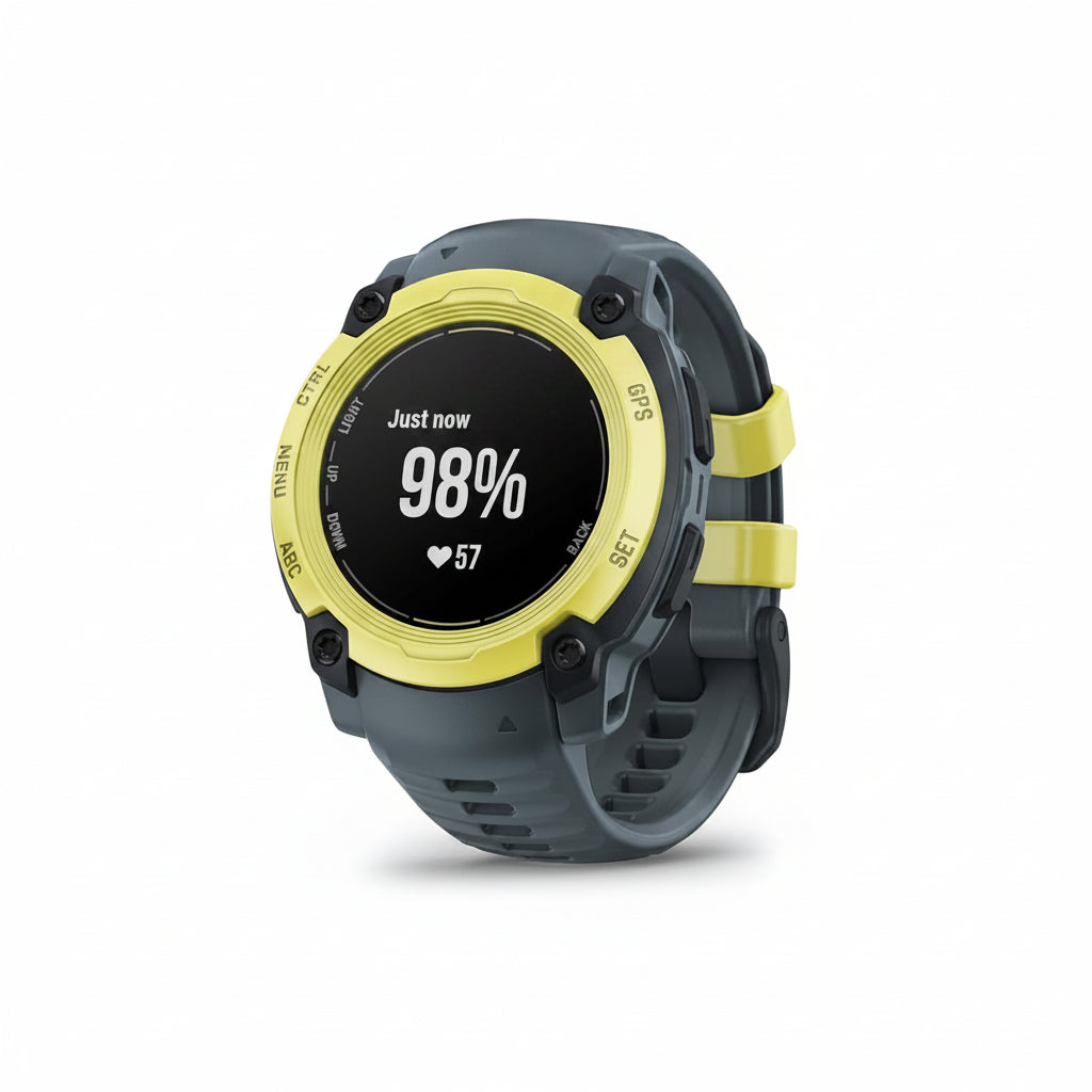 Garmin Instinct 3 AMOLED 45mm Smartwatch - Black Bezel ,Bolt Blue, Neo Tropic, Twilight, Solstice, Electric Lime ,Whitestone - Excellent - Refurbished (Copy) (Copy) Garmin