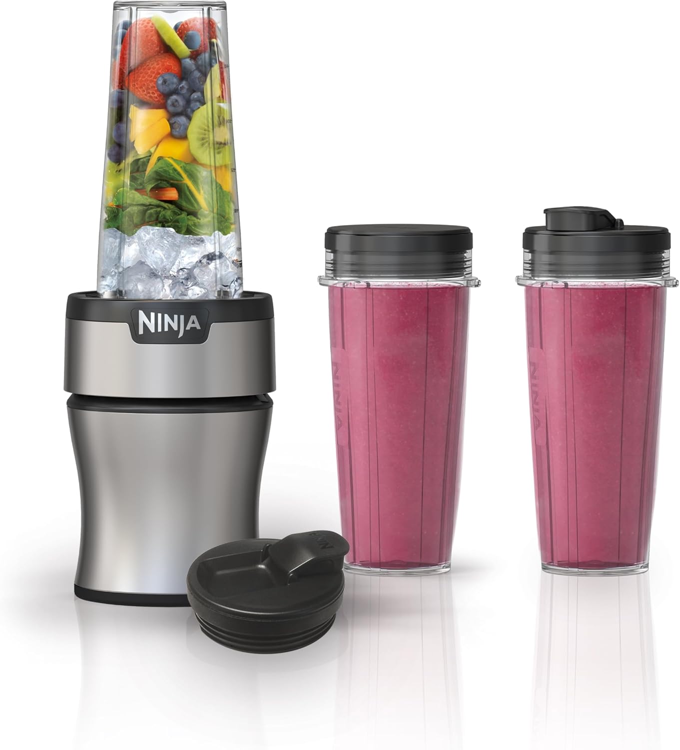 Powerful Ninja Nutri-Blender Plus 900W Personal Blender for Smoothies, Shakes & Ice Crushing Black - (AU Version) - Pristine - Refurbished
