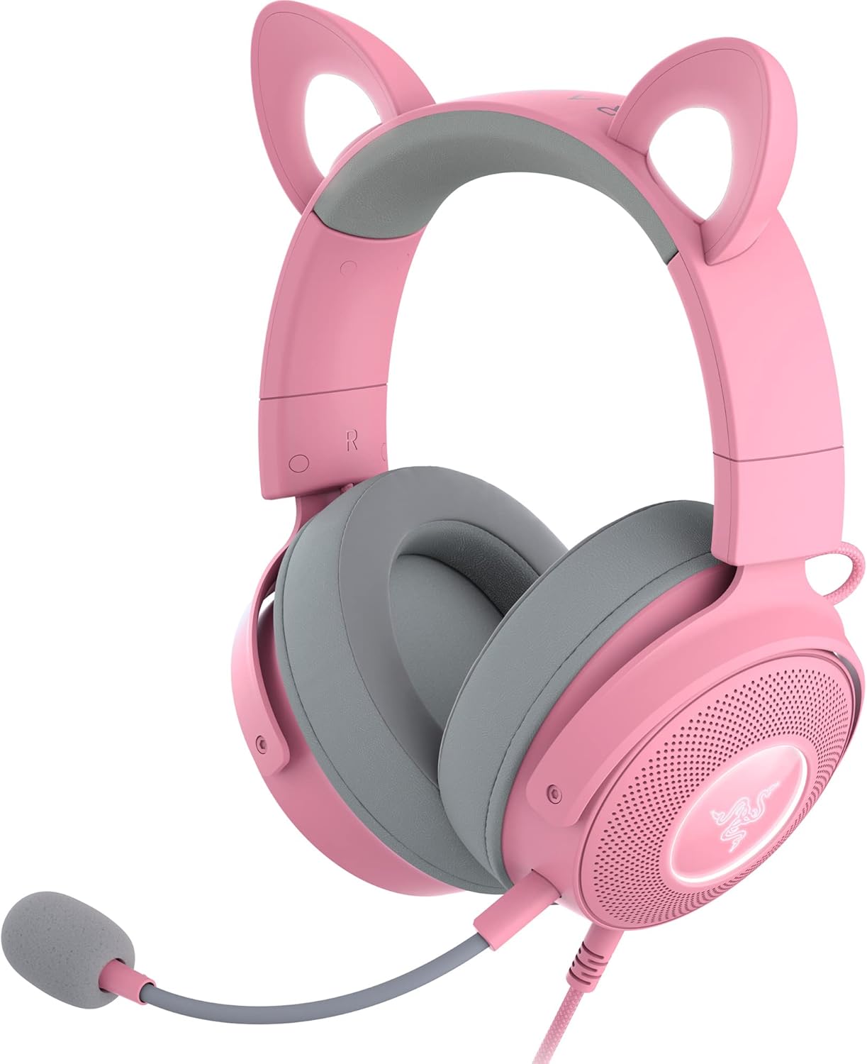 Razer Kraken Kitty V2 Pro Wired RGB Headset – Quartz Pink - Open Never Used Razer