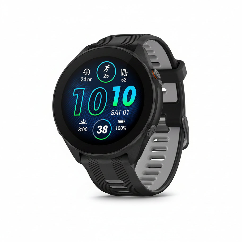 Garmin Forerunner 965 GPS Running Smartwatch - Black/Grey, Whitestone, Amp Yellow - Good - Refurbished (Copy) Garmin