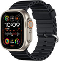 Apple Watch Ultra 2 49mm Natural Titanium With Black Band Pristine - Refurbished