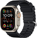 Apple Watch Ultra 2 49mm Natural Titanium With Black Band Pristine - Refurbished