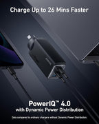 Anker 737 GaNPrime 120W 3-Port USB-C + USB-A Wall Charger (Compact High-Power) – Black (Copy) ANKER