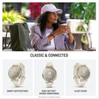 Garmin Lily 2 Smartwatch – Cream Gold / Coconut Band – Pristine Refurbished