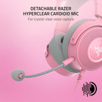 Razer Kraken Kitty V2 Pro Wired RGB Headset – Quartz Pink - Open Never Used Razer