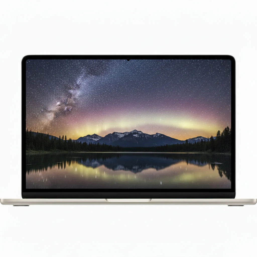 Apple MacBook Air 15-inch (2022) M2 10-core GPU - 8GB 16GB 24GB RAM - 256GB 512GB 1TB 2TB SSD - Midnight, Starlight, Silver, Space Grey - Acceptable - Refurbished APPLE