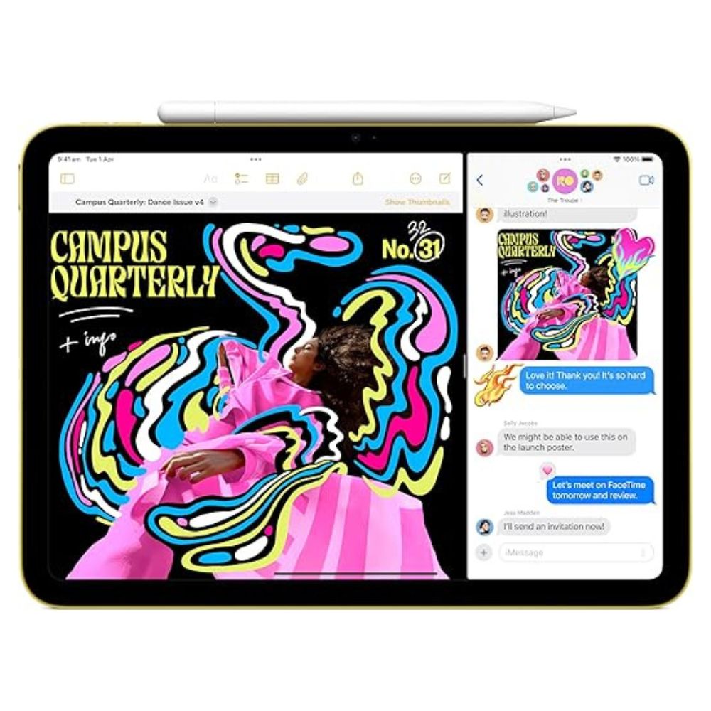 Apple iPad A16 WiFi & LTE – 128GB / 256GB / 512GB – Blue, Silver, Pink, Yellow - Acceptable - Refurbished APPLE